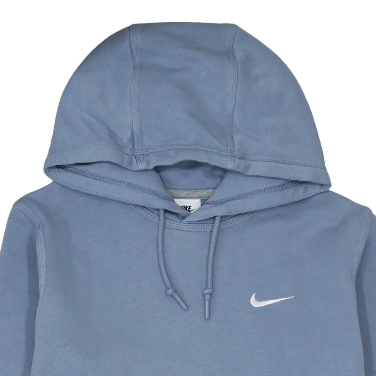 Nike Light Blue Hoodie Men's Small Embroidered Swoosh Front Pocket Pullover Sweatshirt sold by Vintage Club product image thumbnail 3