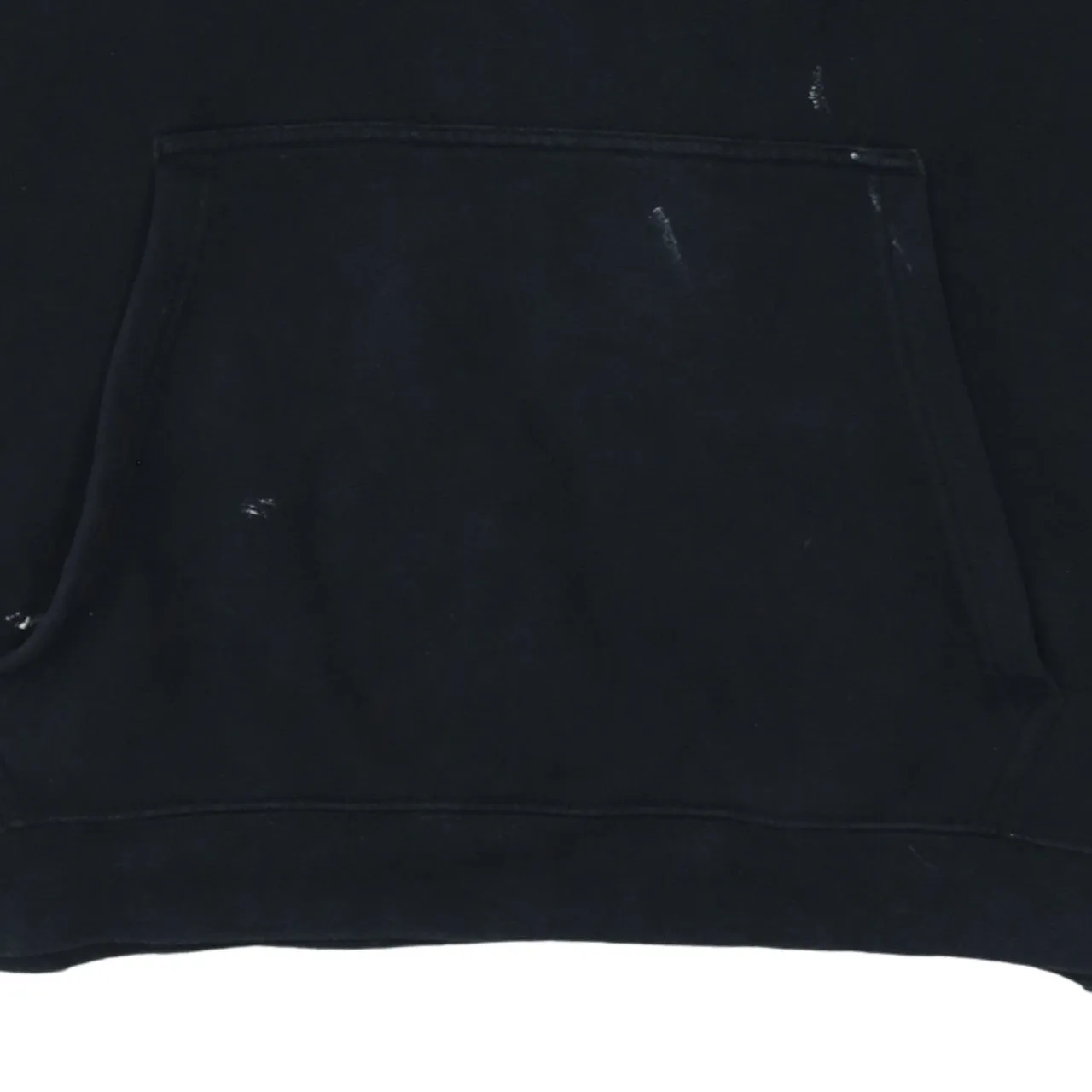 Nike Black Hoodie Men’s Large Embroidered Swoosh White Lace Drawcord Front Pocket Sweatshirt sold by Vintage Club product image thumbnail 4