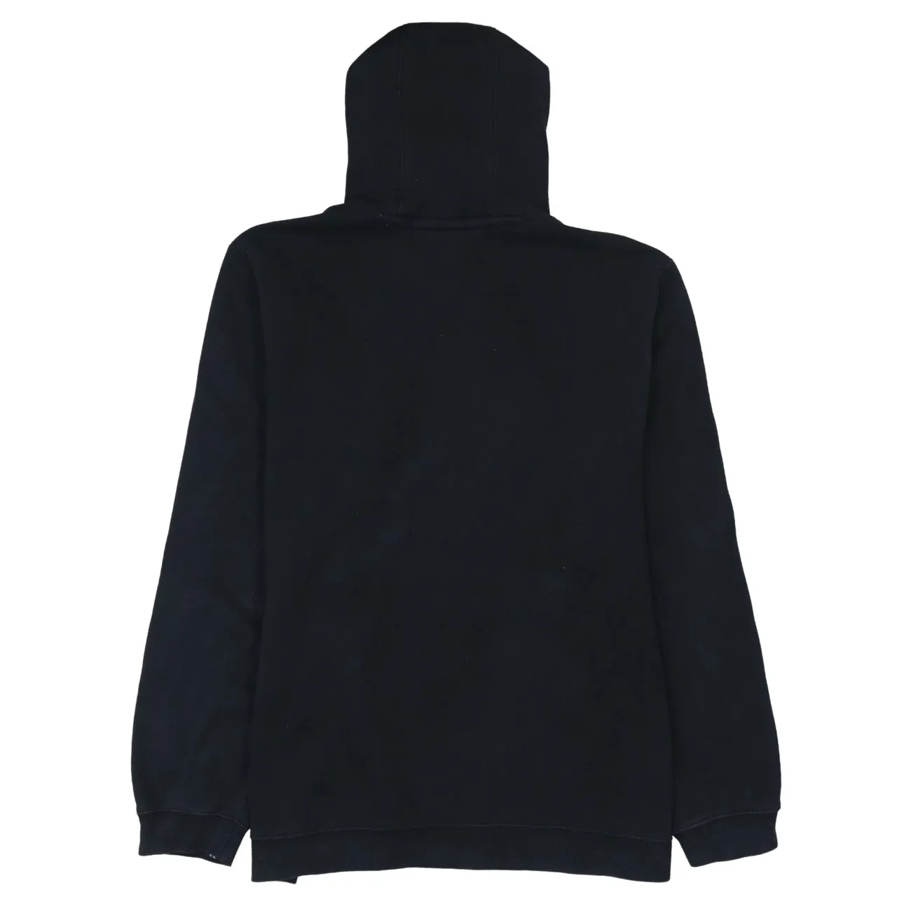 Nike Black Hoodie Men’s Large Embroidered Swoosh White Lace Drawcord Front Pocket Sweatshirt sold by Vintage Club product image thumbnail 2