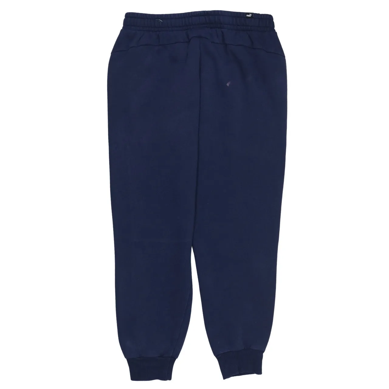 Puma Navy Blue Joggers Men’s Large Printed Logo Elasticated Waist Cuffed Sweatpants sold by Vintage Club product image thumbnail 2