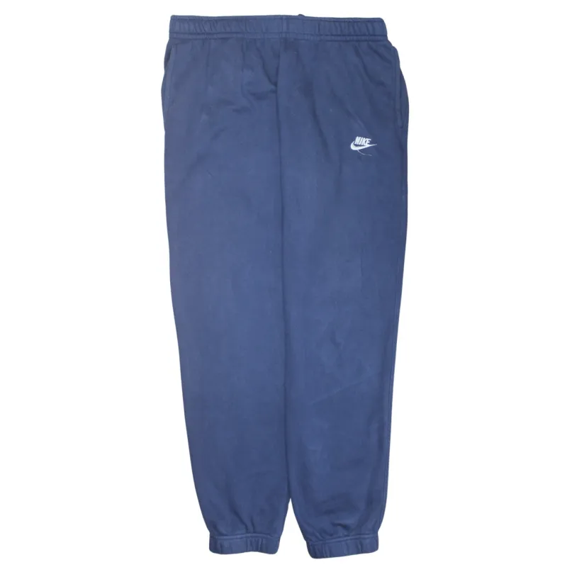 Nike Navy Blue Joggers Men’s XLarge Embroidered Swoosh Elastic Waist Cuffed Sweatpants sold by Vintage Club