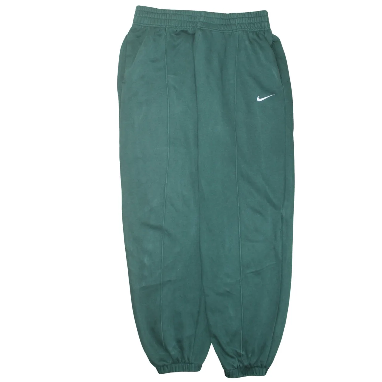 Nike Dark Green Joggers Sweatpants Men's Medium Embroidered Swoosh Elastic Cuffs Pockets sold by Vintage Club
