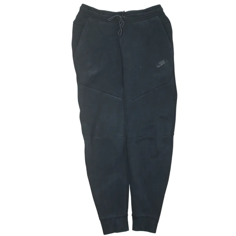 Nike Black Joggers Men’s Small Embroidered Logo Cuffed Hem Zip Pocket Sweatpants sold by Vintage Club