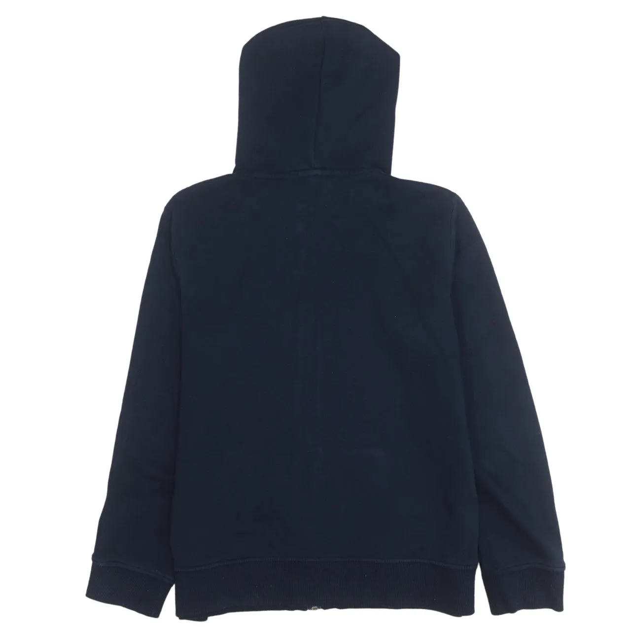 Tommy Hilfiger Navy Blue Zip Hoodie Women’s Medium Embroidered Flag Logo Pockets Sweatshirt sold by Vintage Club product image thumbnail 2