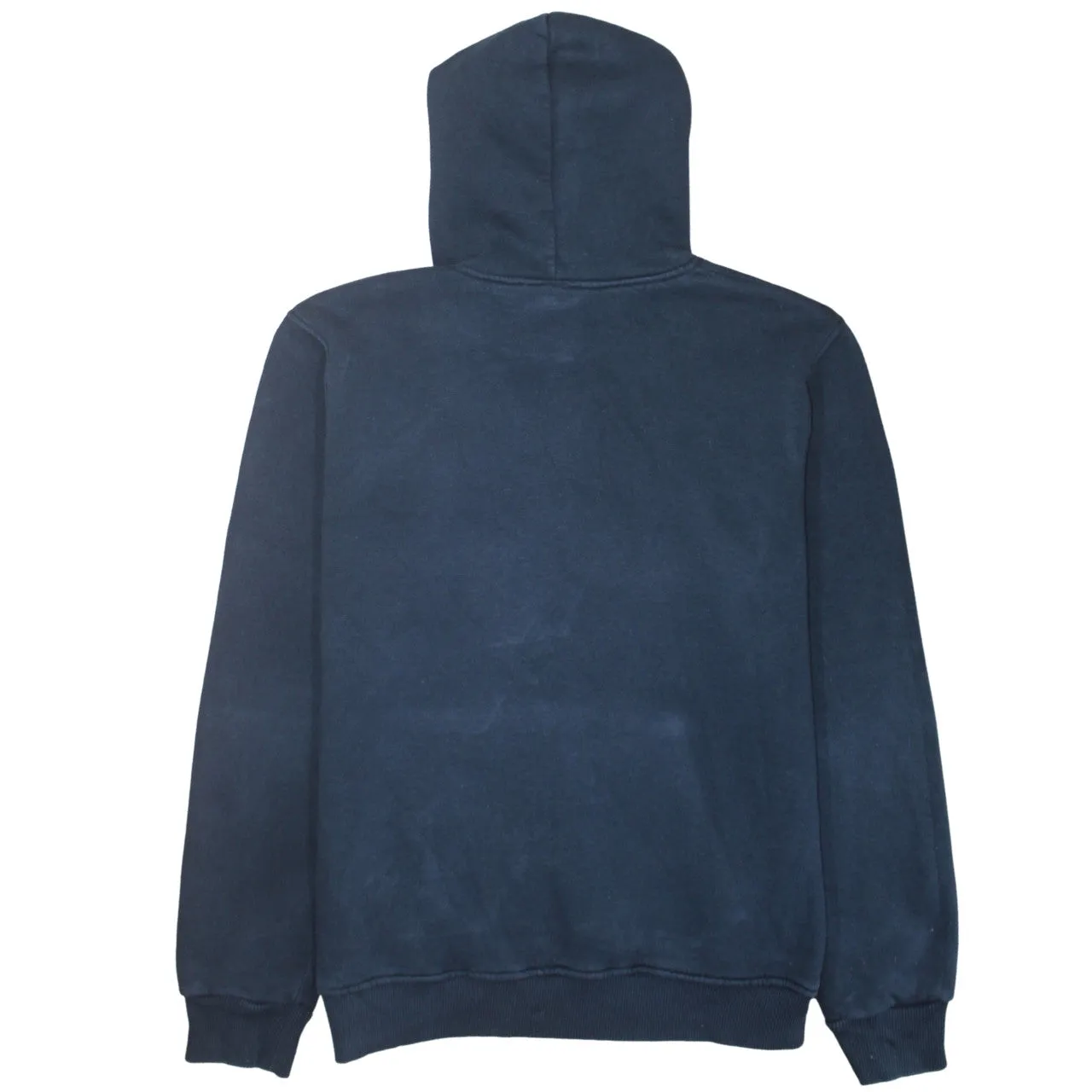 Prada Navy Blue Hoodie Women’s Large Embroidered Chest Logo Drawstring Hood Pouch Pocket Sweatshirt sold by Vintage Club product image thumbnail 2