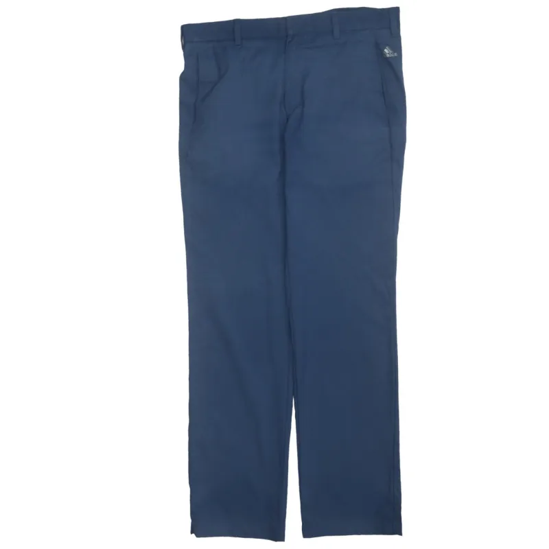 Adidas Navy Blue Trousers Men's 32 Slim Fit Three Stripe Back Detail Golf Pants made by Adidas