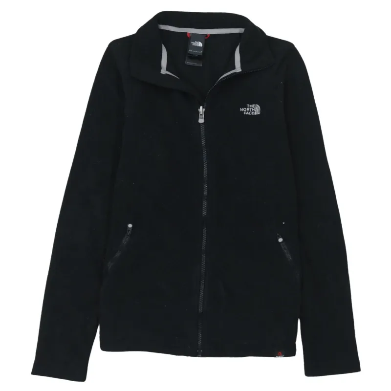 The North Face Black Fleece Jacket Women’s Small Embroidered Chest Logo Zip Pockets Outerwear sold by Vintage Club