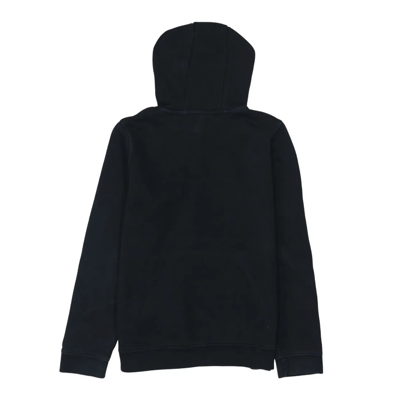 Nike Black Hoodie Women’s XLarge Printed Swoosh Logo Front Pouch Pullover Sweatshirt sold by Vintage Club product image thumbnail 2