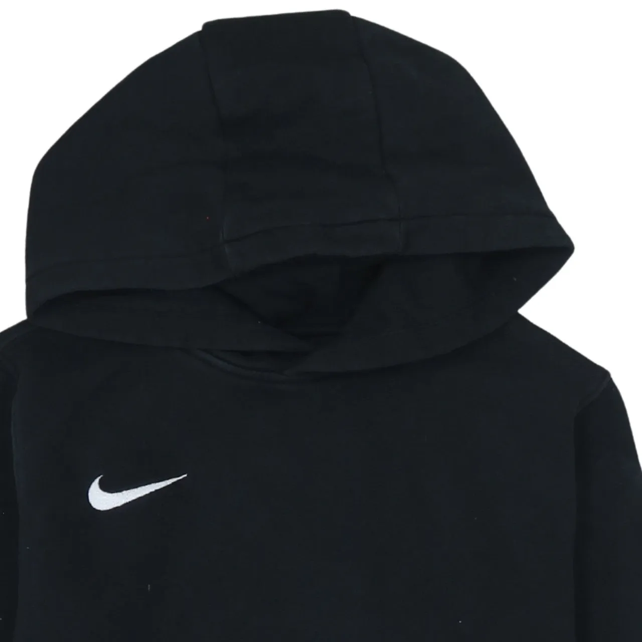 Nike Black Hoodie Women’s XLarge Printed Swoosh Logo Front Pouch Pullover Sweatshirt sold by Vintage Club product image thumbnail 3