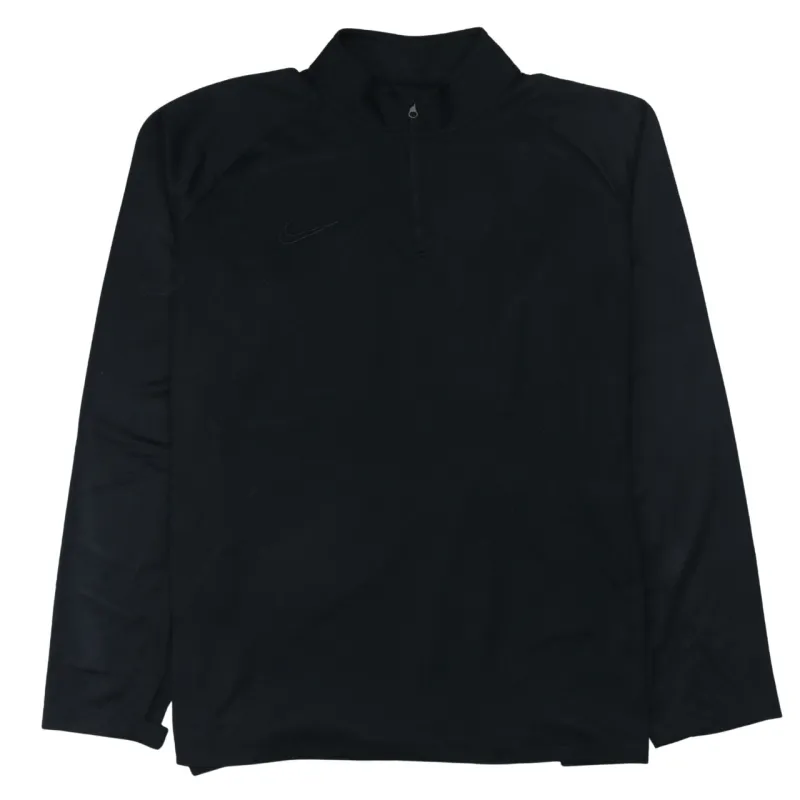 Nike Black Quarter Zip Sweatshirt Women’s XXLarge Embroidered Swoosh Lightweight Pullover Top sold by Vintage Club