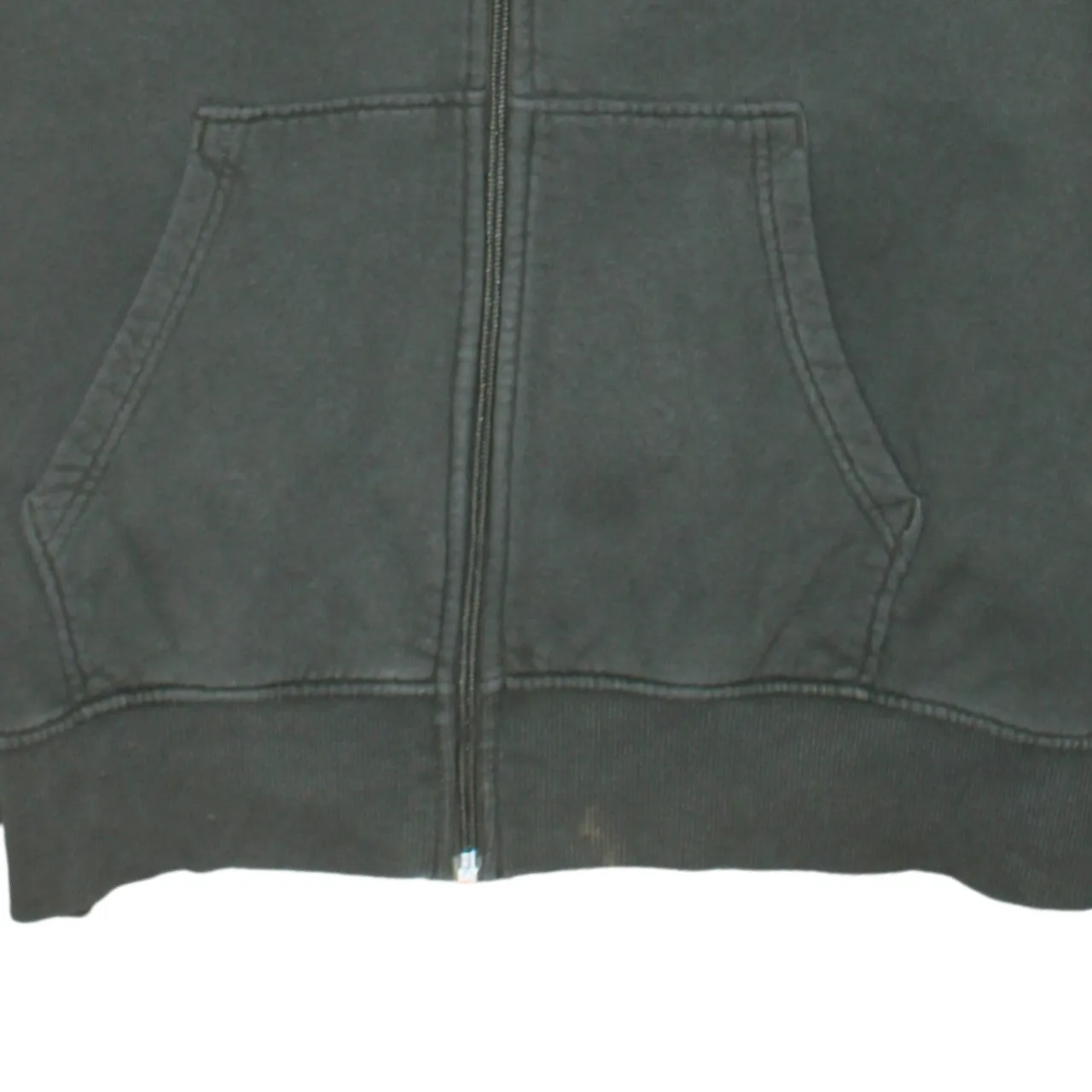 The North Face Dark Green Hoodie Men's Medium Full Zip Embroidered Logo Pockets Sweatshirt sold by Vintage Club product image thumbnail 4