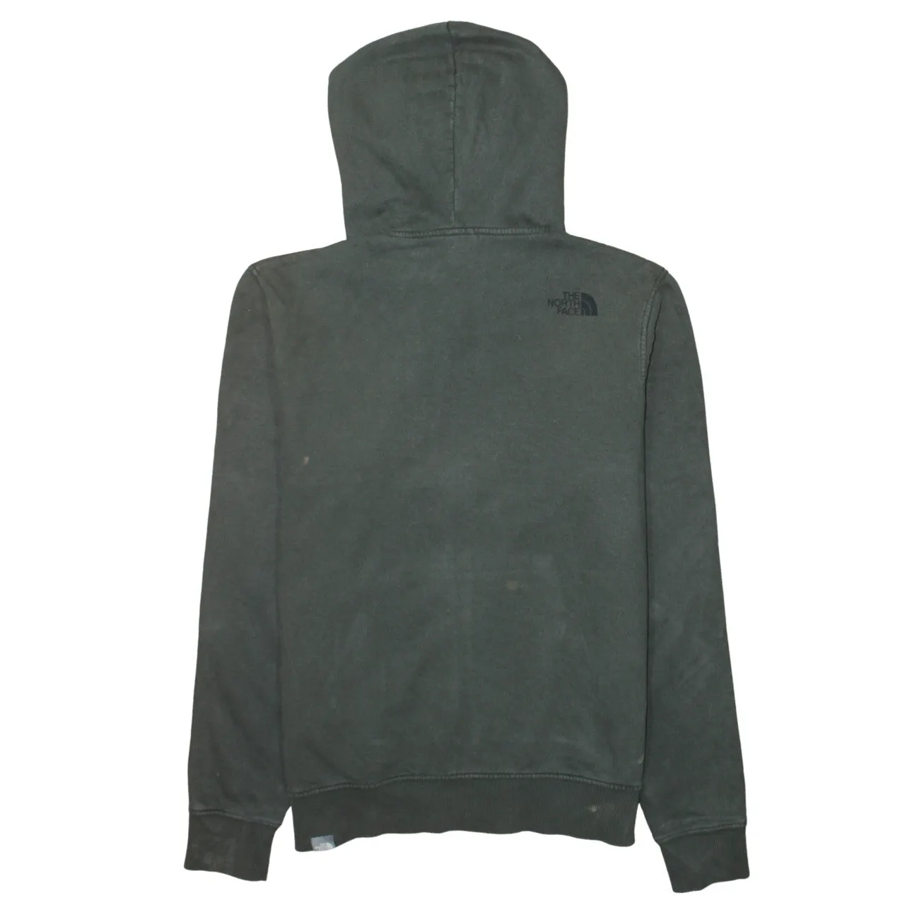 The North Face Dark Green Hoodie Men's Medium Full Zip Embroidered Logo Pockets Sweatshirt sold by Vintage Club product image thumbnail 2