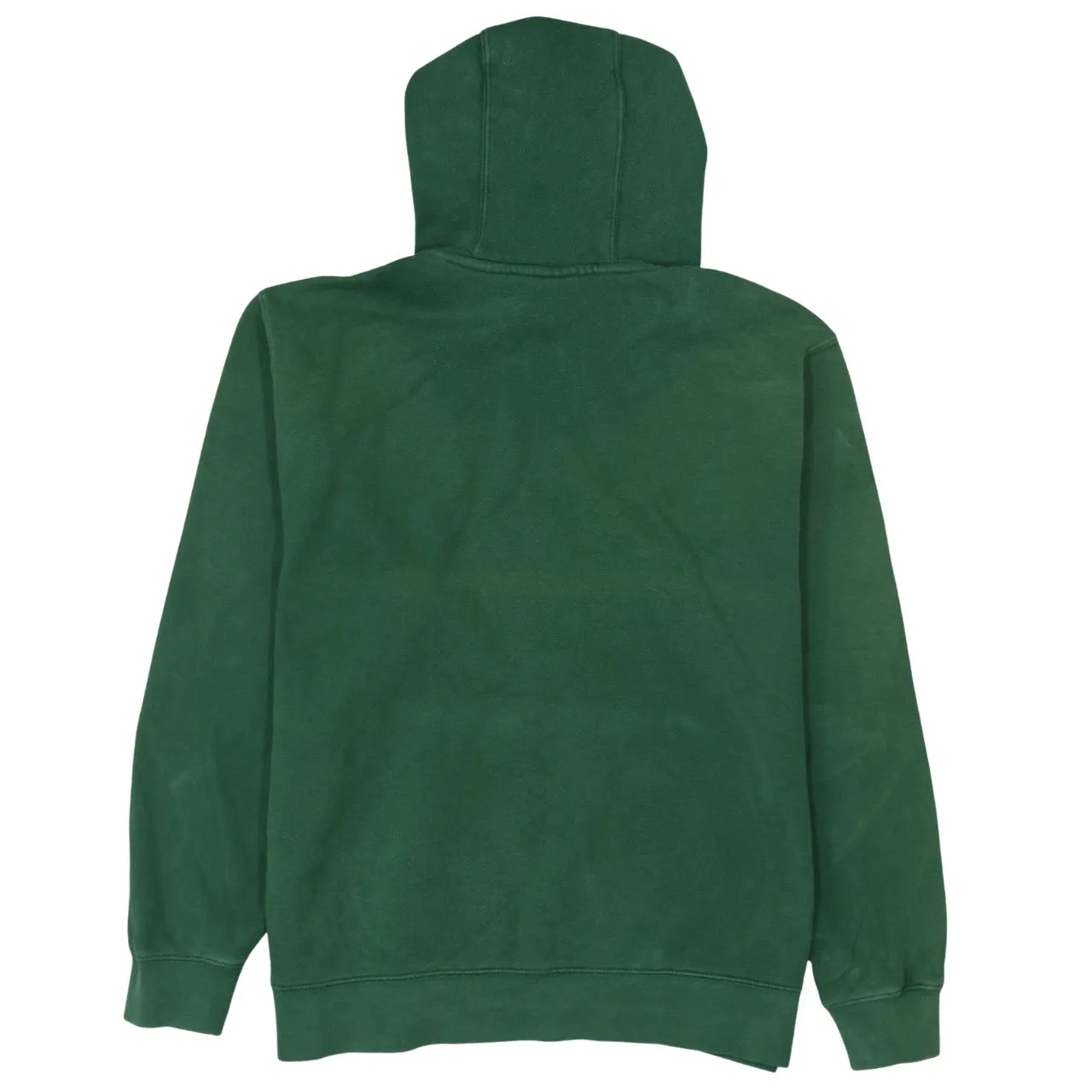 Nike Forest Green Hoodie Men's Large Embroidered Swoosh Logo Front Pocket Pullover Sweatshirt sold by Vintage Club product image thumbnail 2