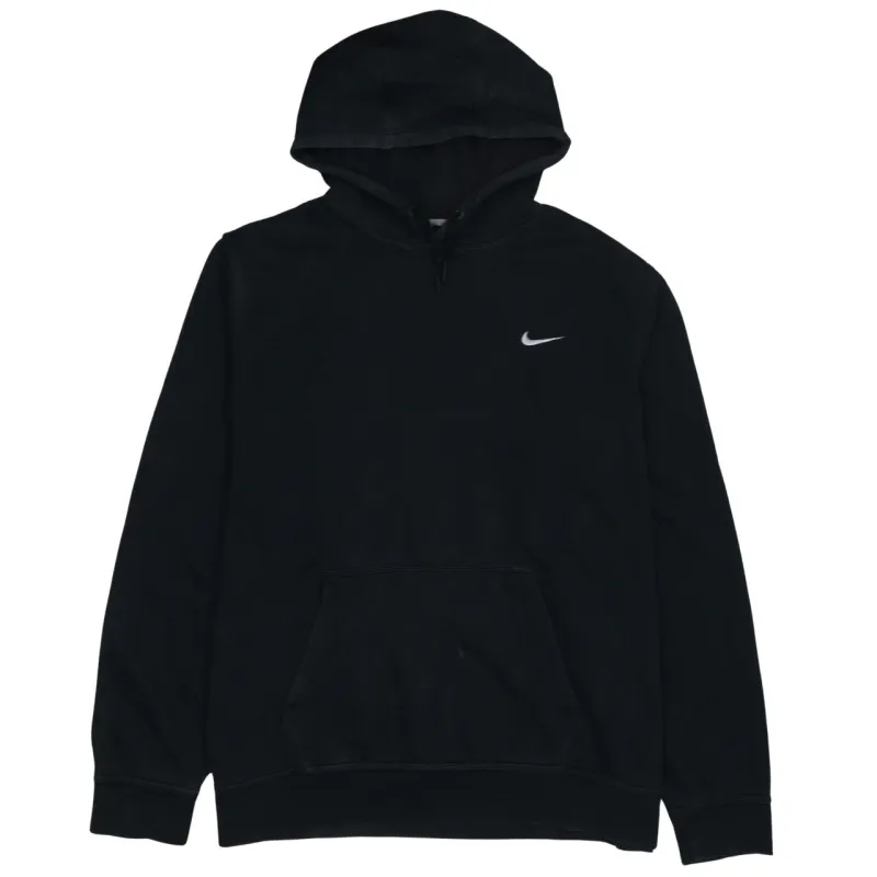 Nike Black Hoodie Women’s XXLarge Embroidered Swoosh Front Pocket Pullover Sweatshirt sold by Vintage Club