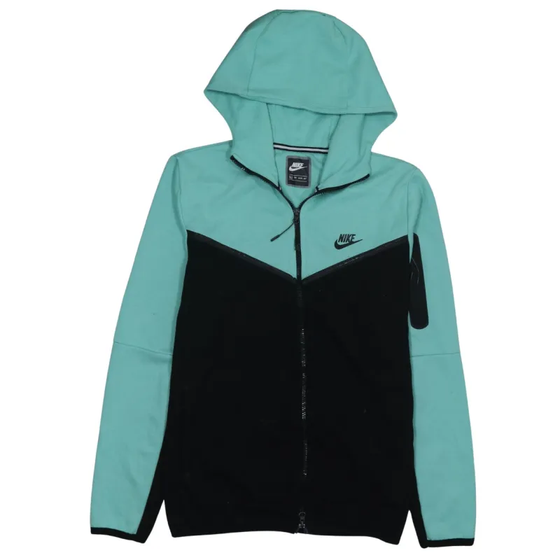 Nike Mint Green Black Hoodie Women’s XLarge Full Zip Embroidered Swoosh Casual Top sold by Vintage Club