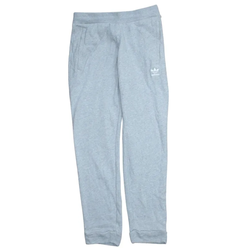 Adidas Light Grey Joggers Men's Medium Printed Trefoil Logo Elastic Waist Sweatpants made by Adidas