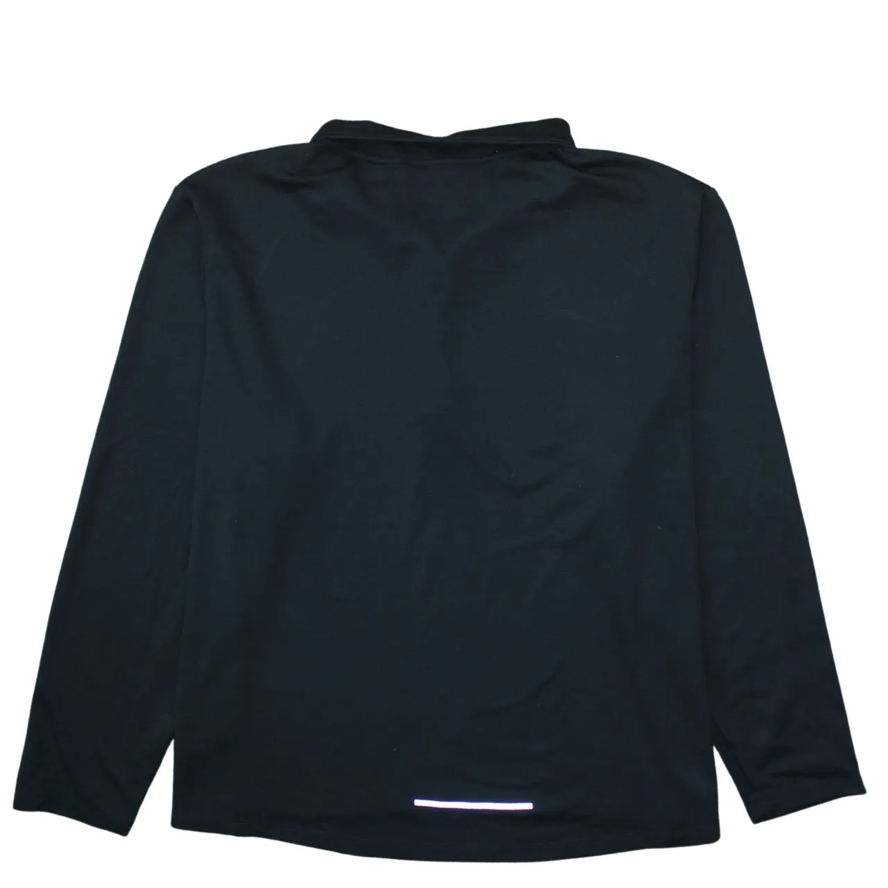 Nike Black Quarter Zip Sweatshirt Women’s 3XL Reflective Swoosh Dri-Fit Running Top Pullover sold by Vintage Club product image thumbnail 2