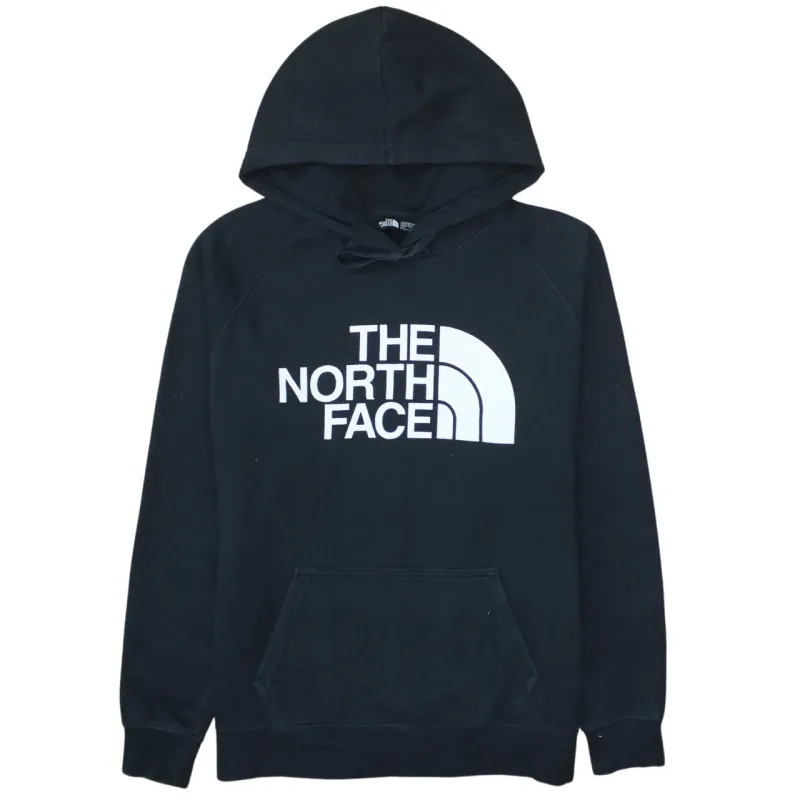 The North Face Black Hoodie Women’s Medium Printed Logo Front Pocket Pullover Sweatshirt made by The North Face