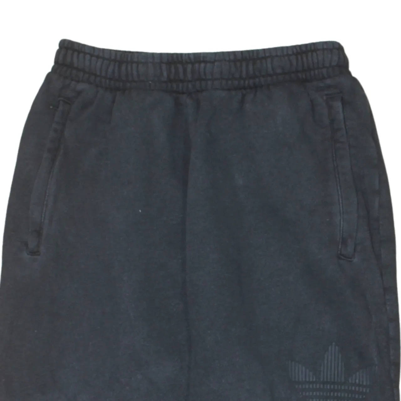 Adidas Black Joggers Women’s Medium Elastic Waist Cuffed Hem Embroidered Trefoil Sweatpants sold by Vintage Club product image thumbnail 3