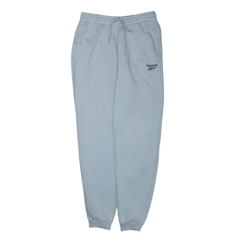 Reebok Light Grey Joggers Men’s XSmall Embroidered Logo Drawstring Waist Cuffed Sweatpants sold by Vintage Club