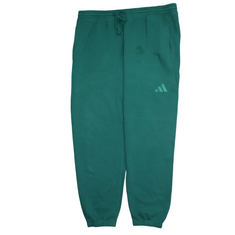 Adidas Green Joggers Men’s 2XL Elastic Waist Cuffed Hem Printed Logo Sweatpants sold by Vintage Club