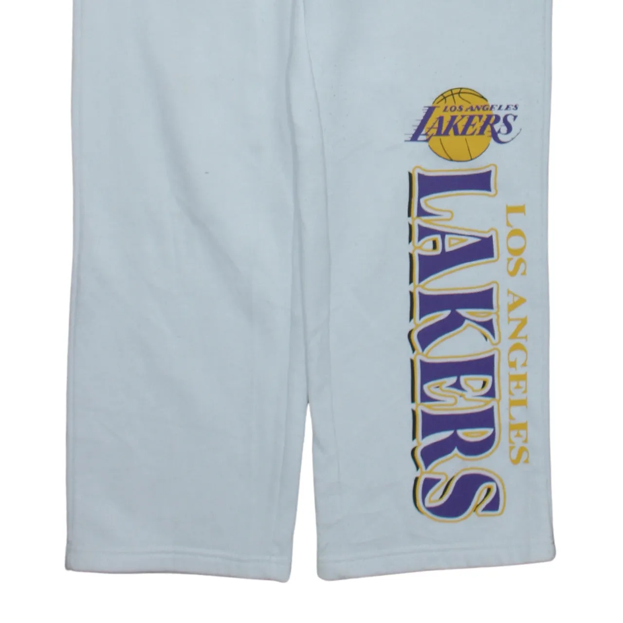 NBA White Los Angeles Lakers Joggers Women’s XXSmall Printed Leg Logo Elastic Waist Sweatpants sold by Vintage Club product image thumbnail 4