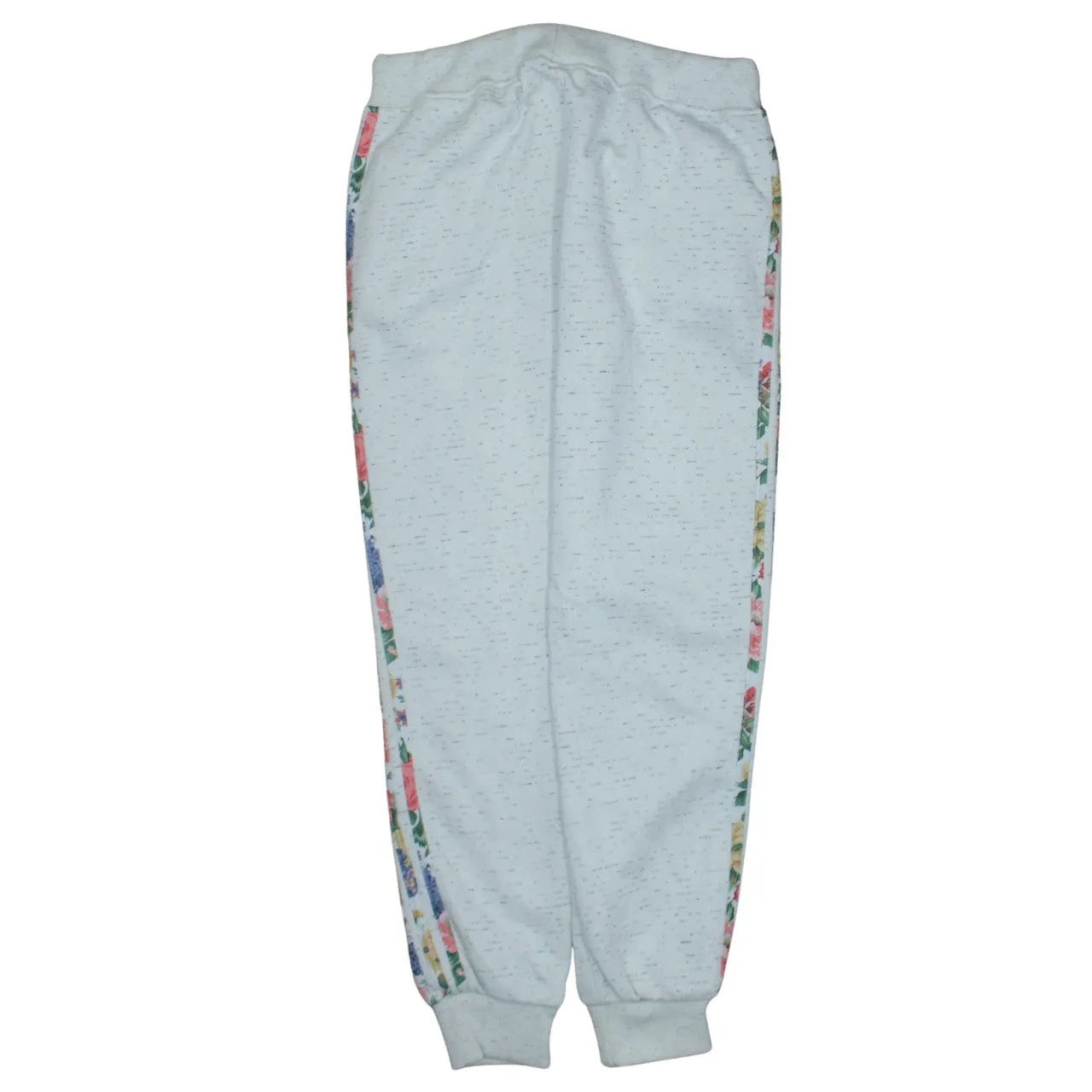Adidas Light Grey Joggers Men's XXLarge Floral Side Stripe Printed Logo Sweatpants sold by Vintage Club product image thumbnail 2