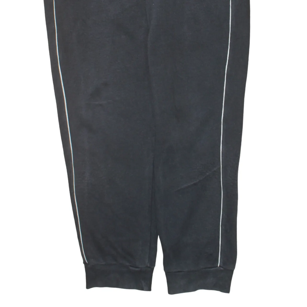 Adidas Black Joggers Men's XLarge Embroidered Logo Contrast Piping Cuffed Sweatpants sold by Vintage Club product image thumbnail 4