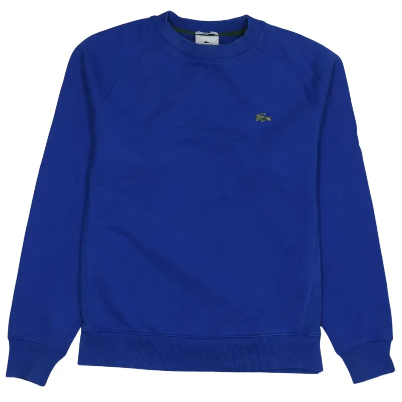 Lacoste Royal Blue Sweatshirt Men's XSmall Embroidered Croc Logo Crewneck Pullover Jumper sold by Vintage Club