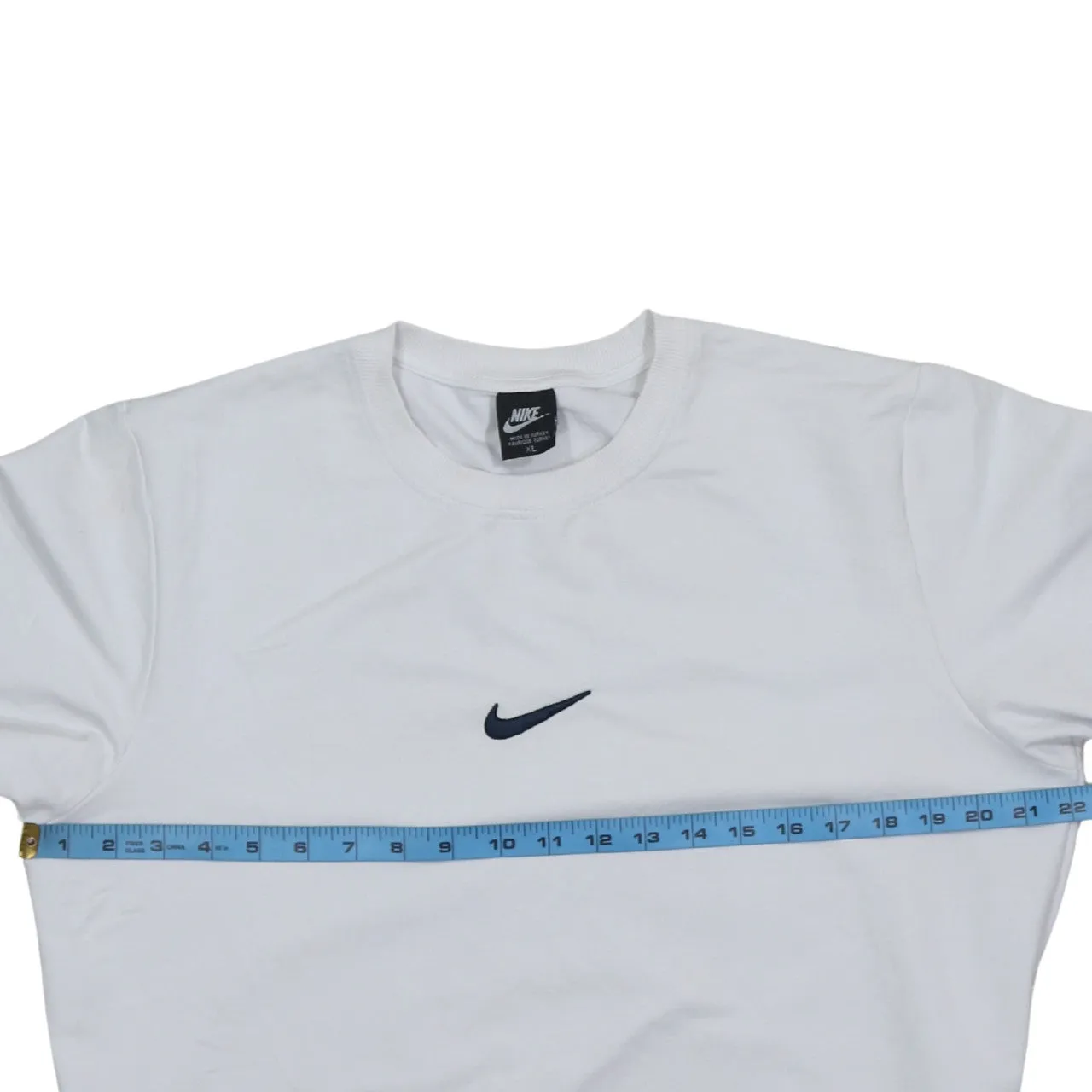 Nike White Sweatshirt Women’s XLarge Embroidered Swoosh Logo Crewneck Pullover Top sold by Vintage Club product image thumbnail 5