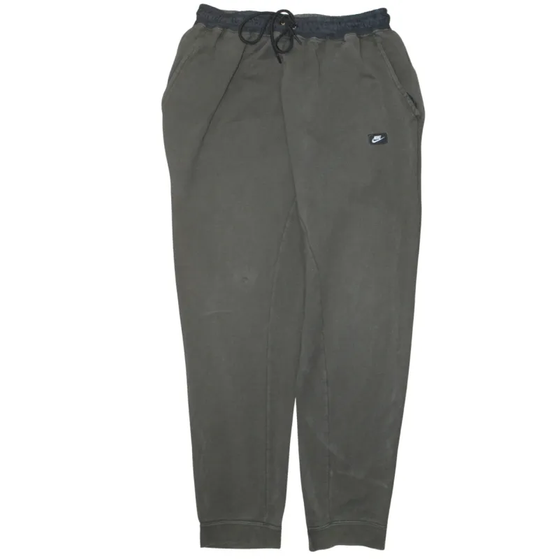 Nike Khaki Green Joggers Men’s XLarge Fleece Lined Elastic Waist Embroidered Logo Sweatpants sold by Vintage Club