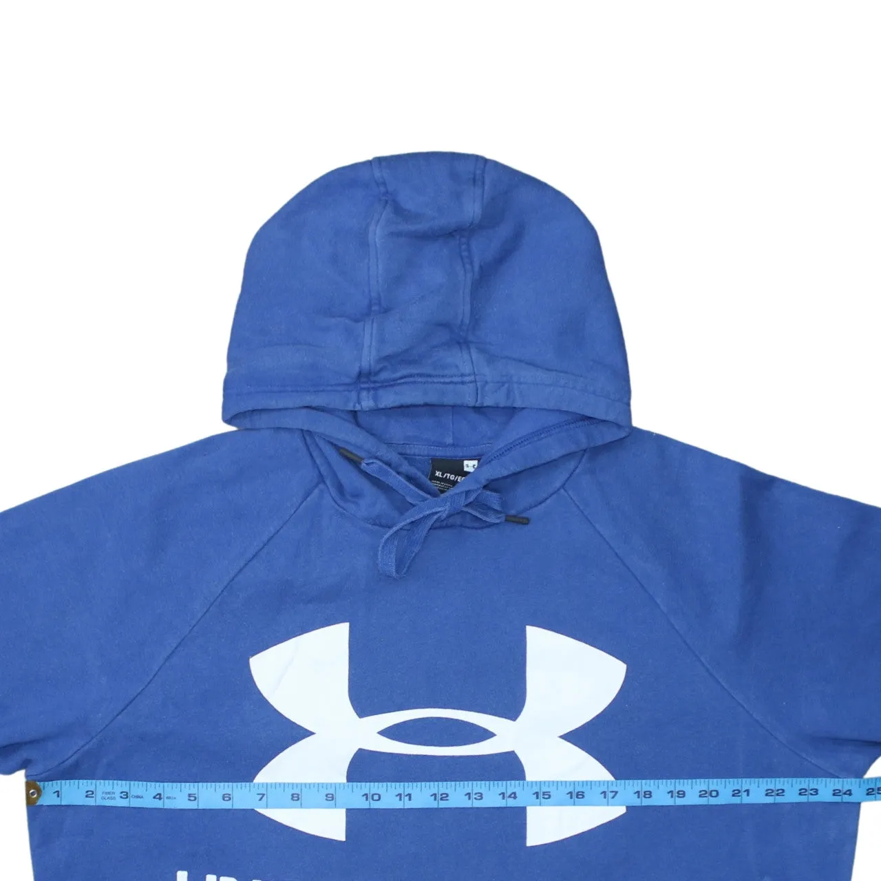 Under Armour Blue Hoodie Women’s XLarge Printed Logo Front Pocket Pullover Sweatshirt sold by Vintage Club product image thumbnail 5