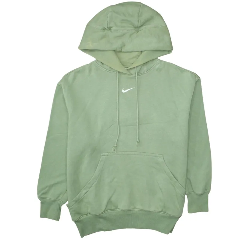 Nike Sage Green Hoodie Men’s Small Embroidered Swoosh Front Pocket Pullover Sweatshirt sold by Vintage Club
