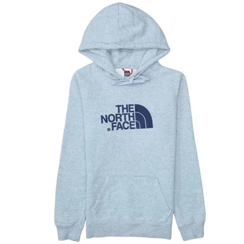 The North Face Light Grey Hoodie Women’s XSmall Printed Logo Front Pocket Pullover Sweatshirt made by The North Face