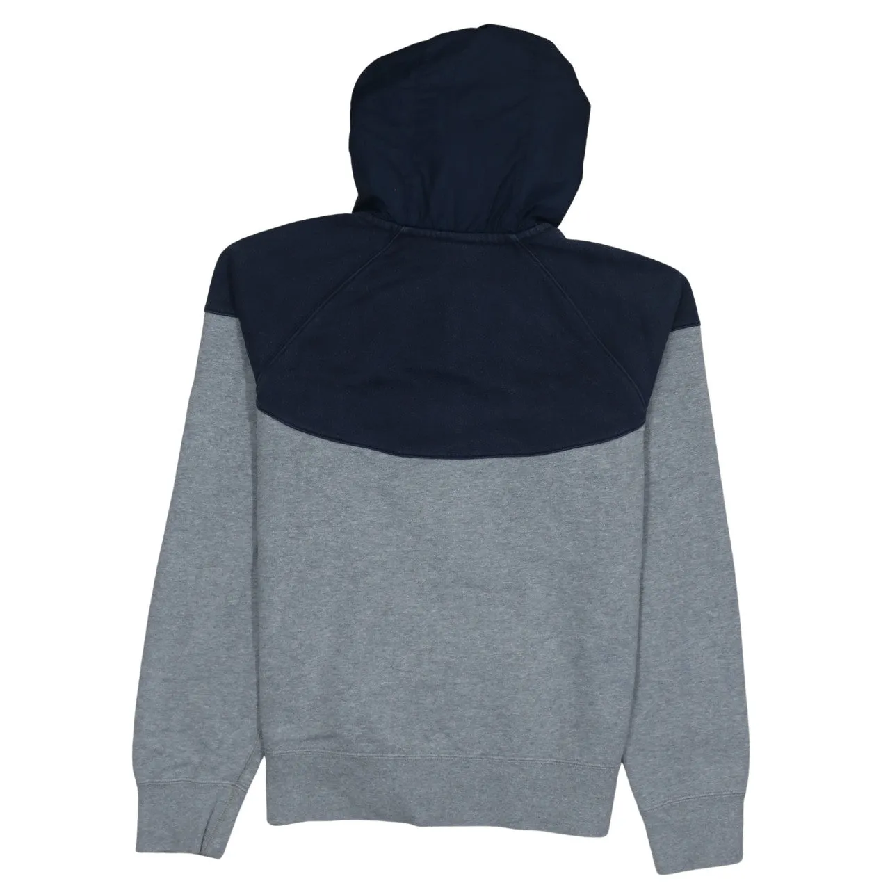 Nike Grey Navy Hoodie Men's Small Full Zip Nike Air Printed Logo Pocket Sweatshirt sold by Vintage Club product image thumbnail 2
