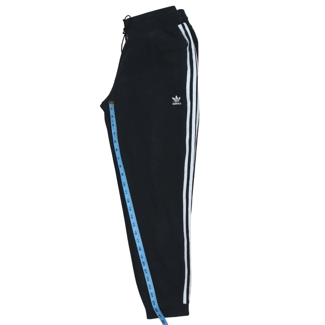 Adidas Black Joggers Women’s Medium Embroidered Trefoil Logo Side Stripes Sweatpants sold by Vintage Club product image thumbnail 5