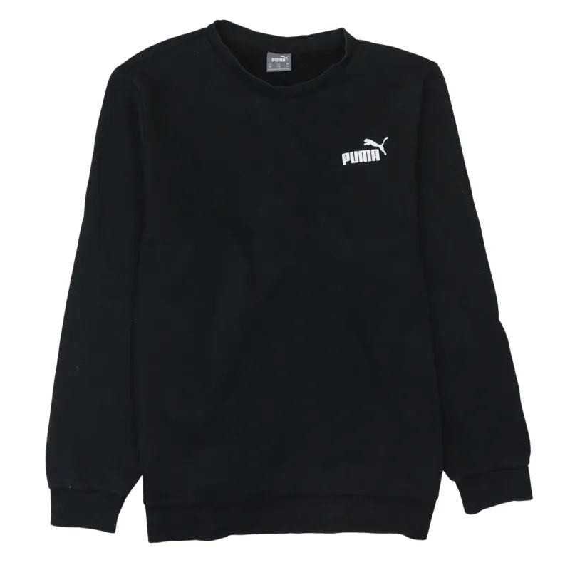 Puma Black Sweatshirt Women’s XXLarge Embroidered Chest Logo Crewneck Pullover Top sold by Vintage Club