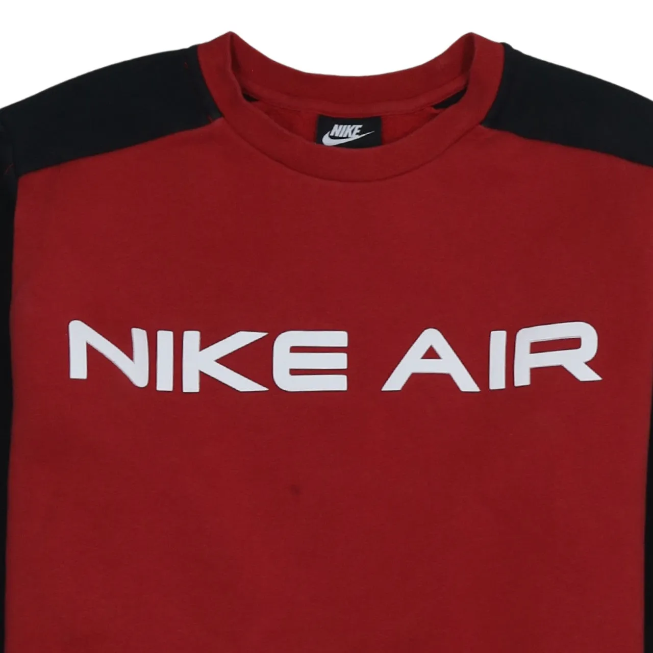 Nike Burgundy Red Sweatshirt Men's Medium Nike Air Printed Logo Crewneck Pullover sold by Vintage Club product image thumbnail 3