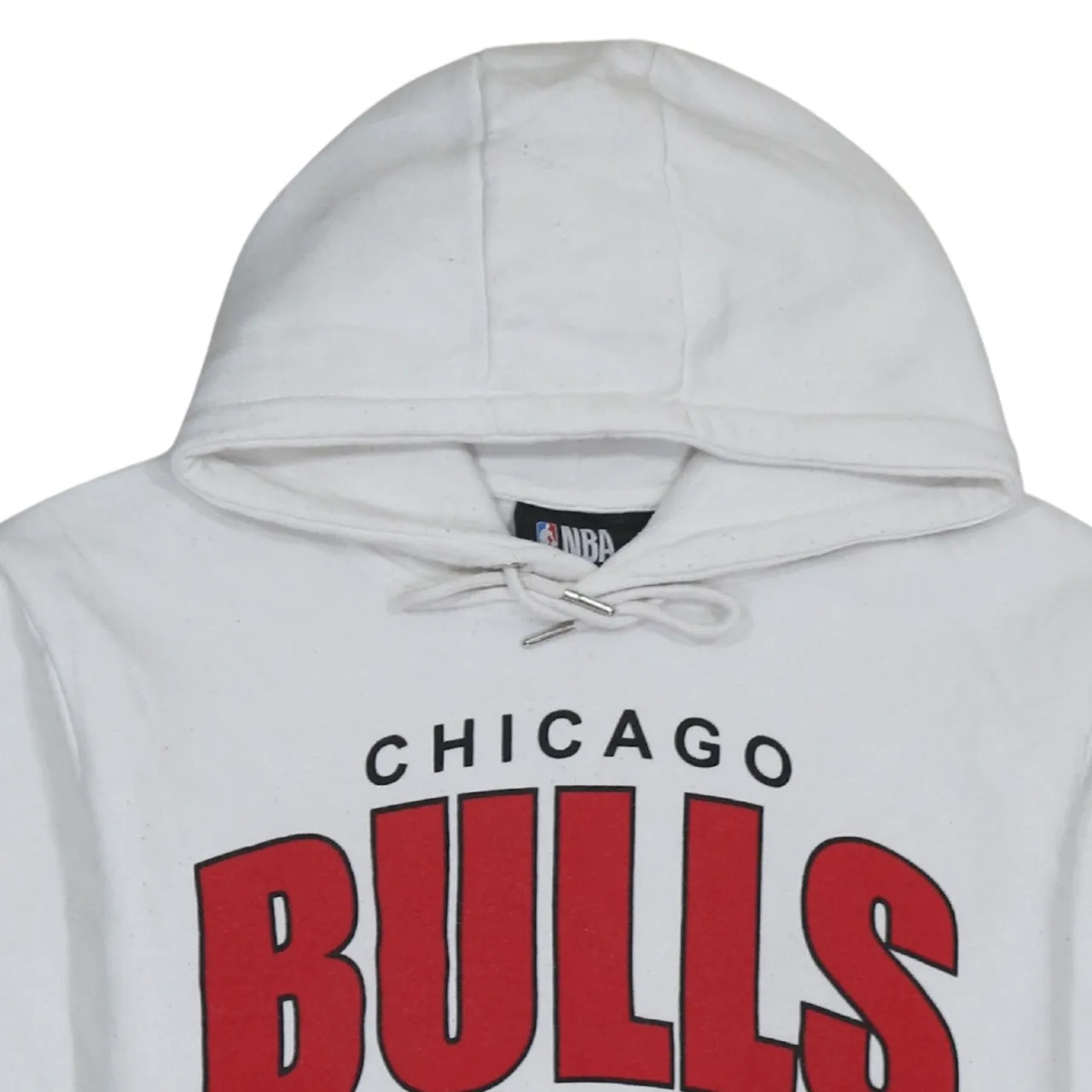 NBA White Hoodie Women’s Medium Chicago Bulls Lavine 8 Printed Logo Pullover Sweatshirt sold by Vintage Club product image thumbnail 3