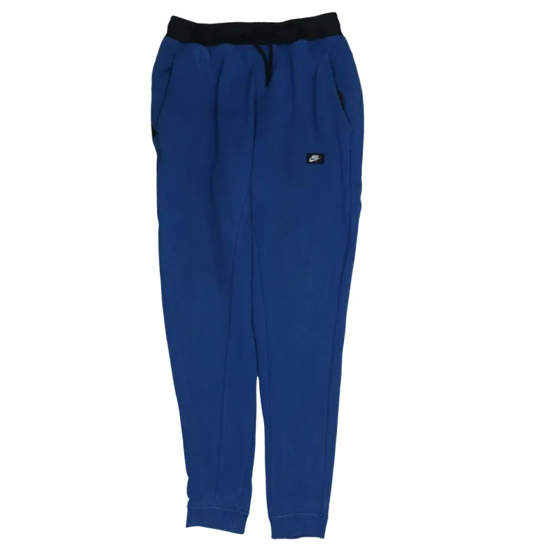 Nike Blue Joggers Sweatpants Men's Small Elastic Waist Embroidered Logo Pockets Track Pants made by Nike