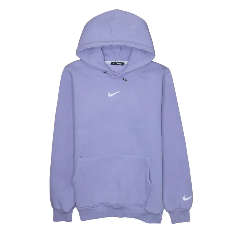 Nike Lilac Purple Hoodie Women’s XLarge Embroidered Swoosh Logo Fleece Pullover Sweatshirt sold by Vintage Club