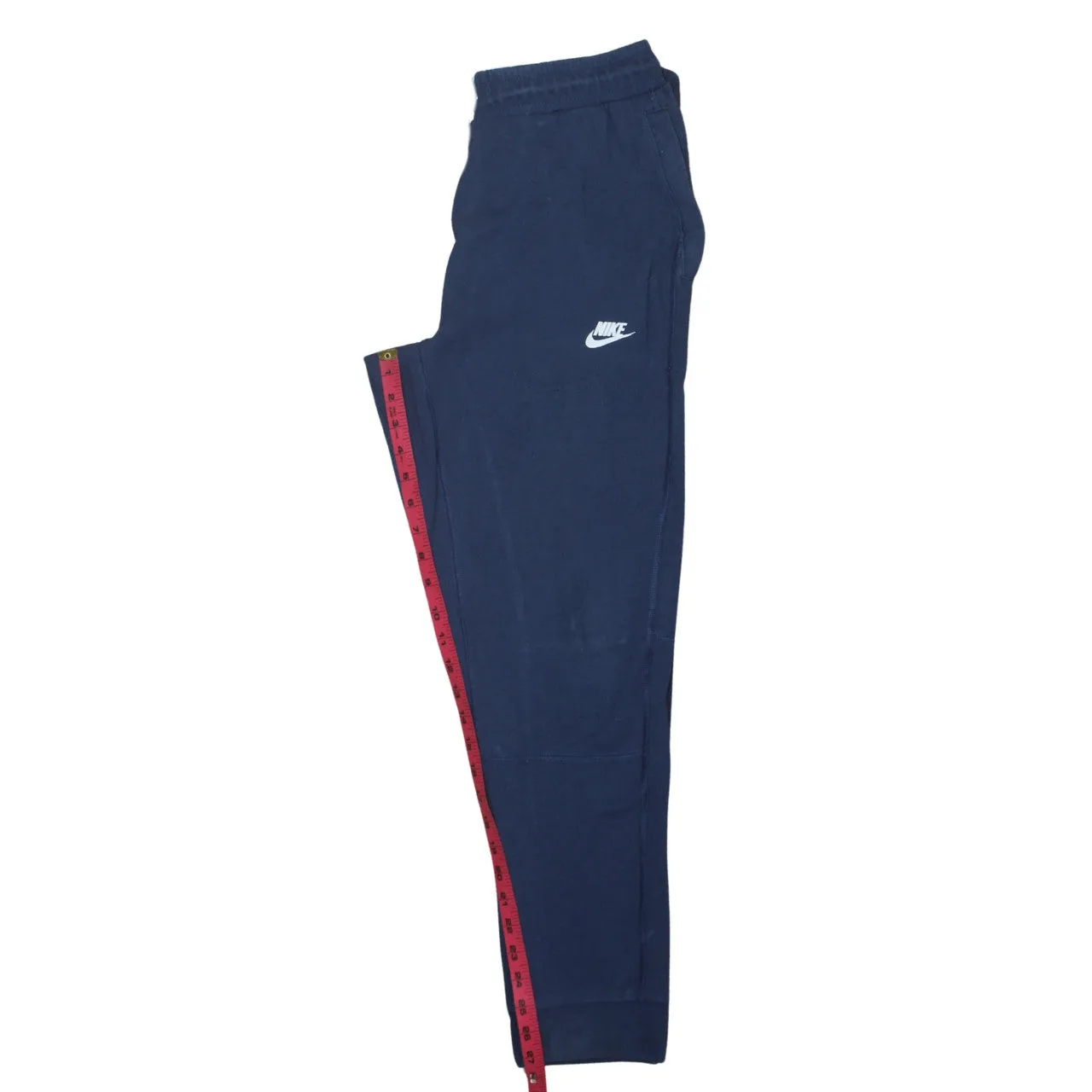 Nike Navy Blue Joggers Sweatpants Men’s Medium Embroidered Swoosh Drawstring Waist Cuffed Legs sold by Vintage Club product image thumbnail 5