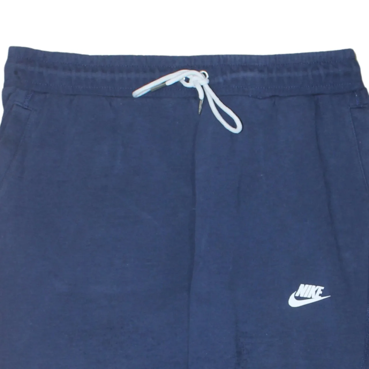 Nike Navy Blue Joggers Sweatpants Men’s Medium Embroidered Swoosh Drawstring Waist Cuffed Legs sold by Vintage Club product image thumbnail 3