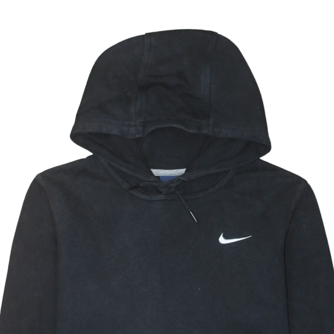 Nike Black Hoodie Men's Small Embroidered Swoosh Logo Front Pocket Pullover Sweatshirt sold by Vintage Club product image thumbnail 3