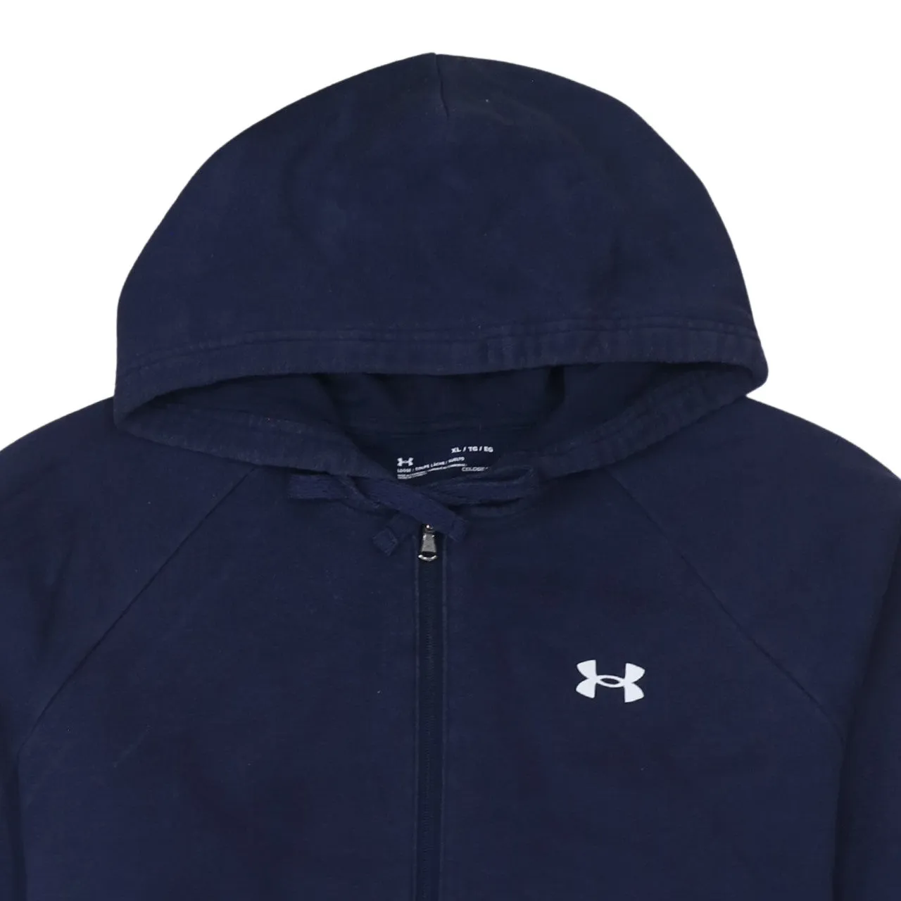 Under Armour Navy Blue Hoodie Women’s XLarge Full Zip Embroidered Logo Front Pockets Sweatshirt sold by Vintage Club product image thumbnail 3