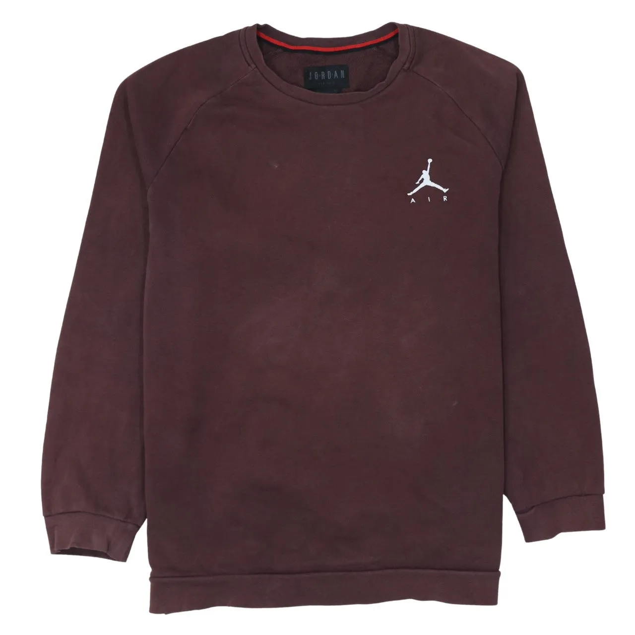 Jordan Brown Sweatshirt Men’s XLarge Embroidered Jumpman Logo Crewneck Pullover Fleece Top sold by Vintage Club