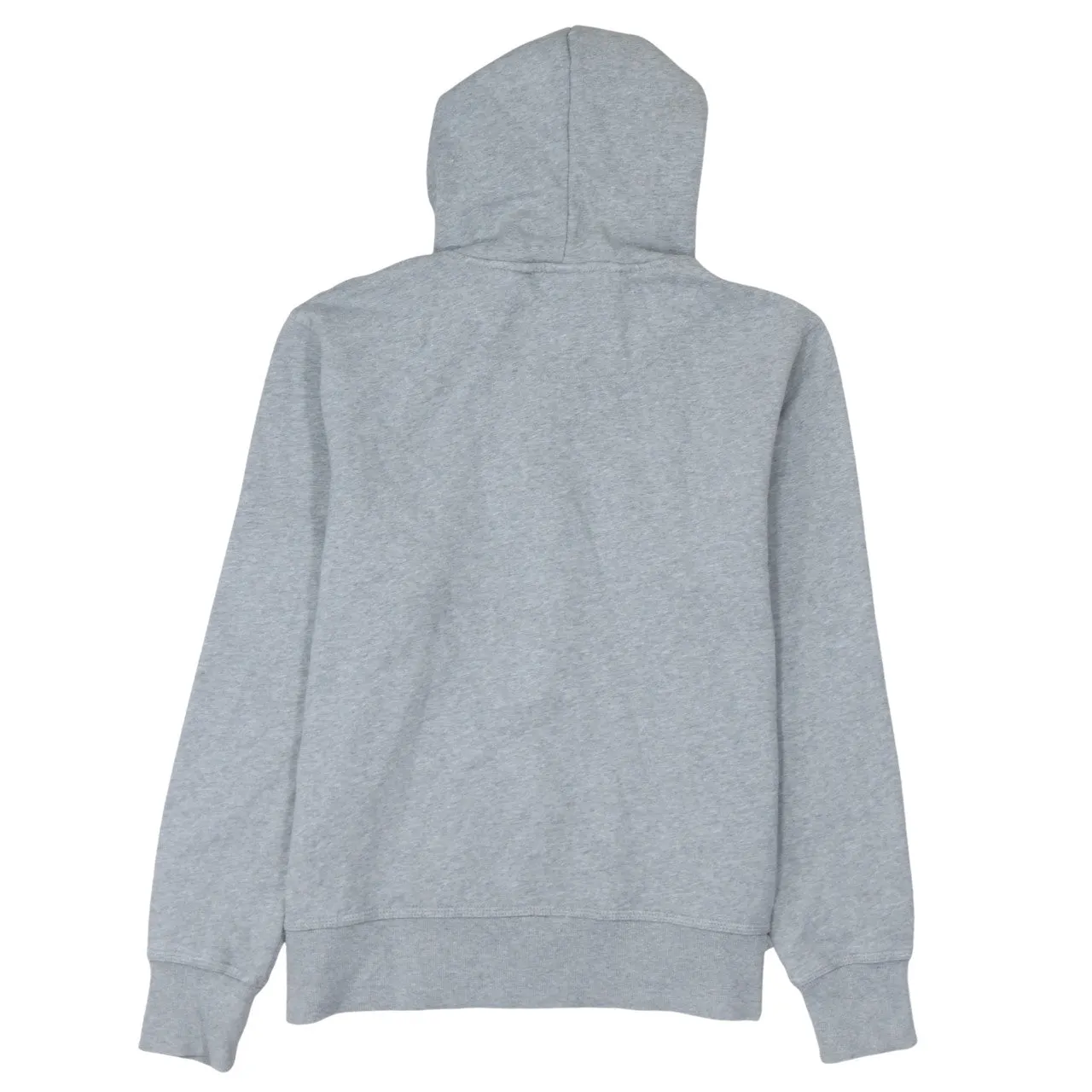 Nike Grey Full Zip Hoodie Women's Large Embroidered Chest Logo Split Pocket Sweatshirt sold by Vintage Club product image thumbnail 2