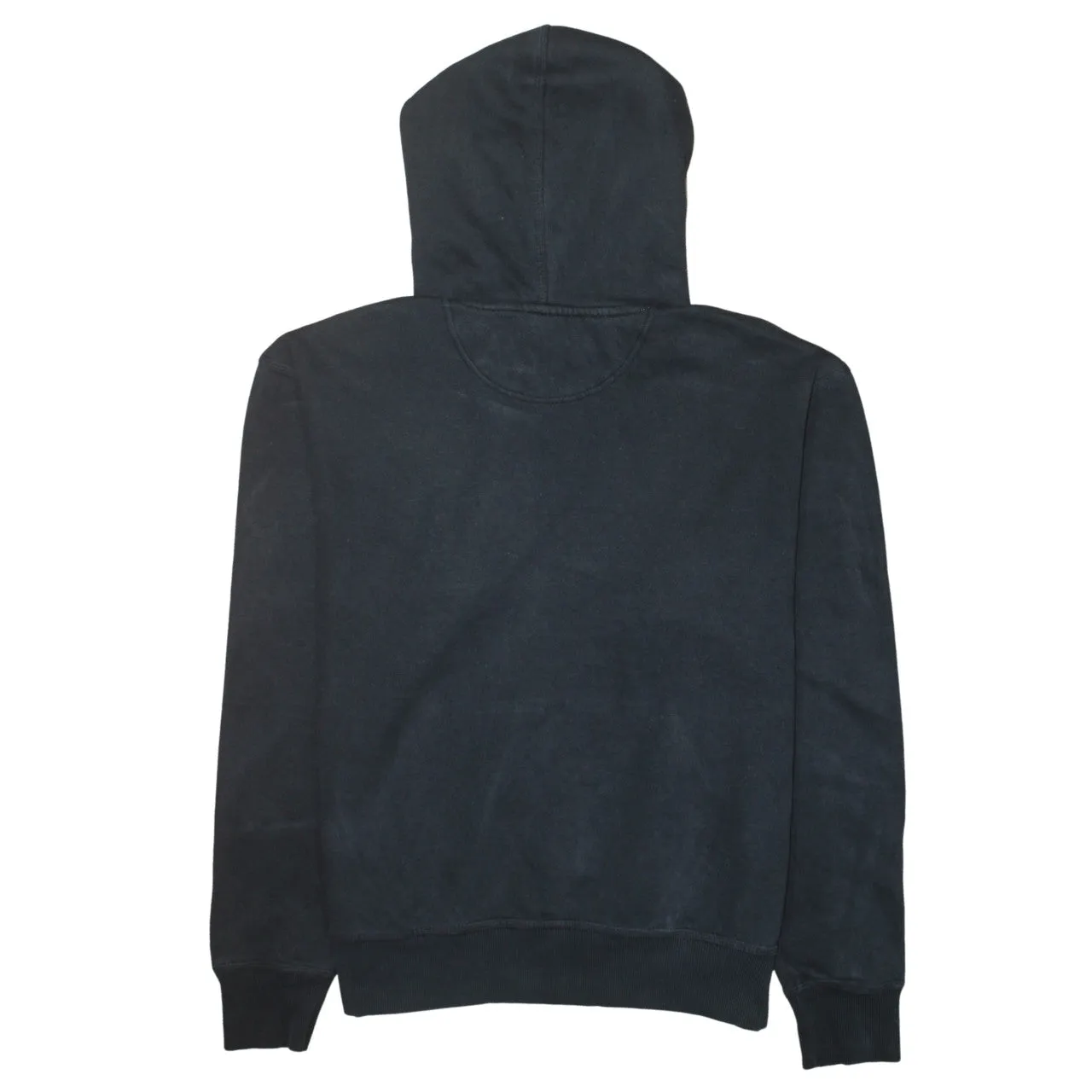 Champion Black Hoodie Women’s Medium Printed Script Logo Front Pocket Pullover Sweatshirt sold by Vintage Club product image thumbnail 2