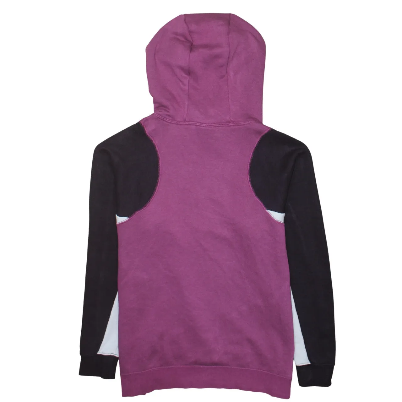 Nike Purple Colour Block Hoodie Women's Medium Printed Logo Pullover Sweatshirt Top sold by Vintage Club product image thumbnail 2