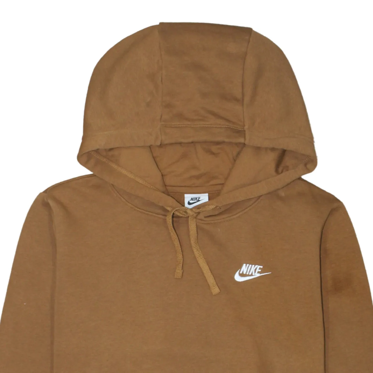 Nike Brown Hoodie Men’s Medium Embroidered Swoosh Logo Drawstring Pullover Sweatshirt sold by Vintage Club product image thumbnail 3